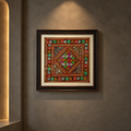 Square Mud work Frame with Kutchi Patch