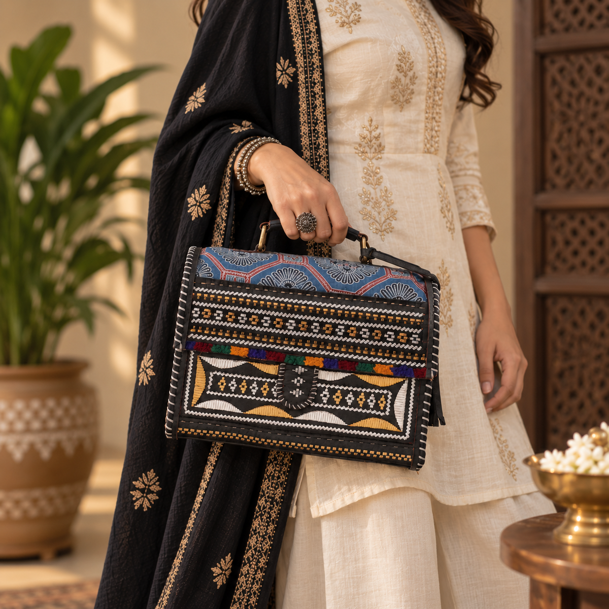 Achrak Printed Bag